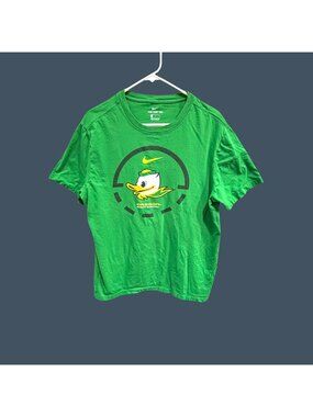 Nike Oregon Ducks Green Graphic T‑Shirt Men’s L Cotton NCAA